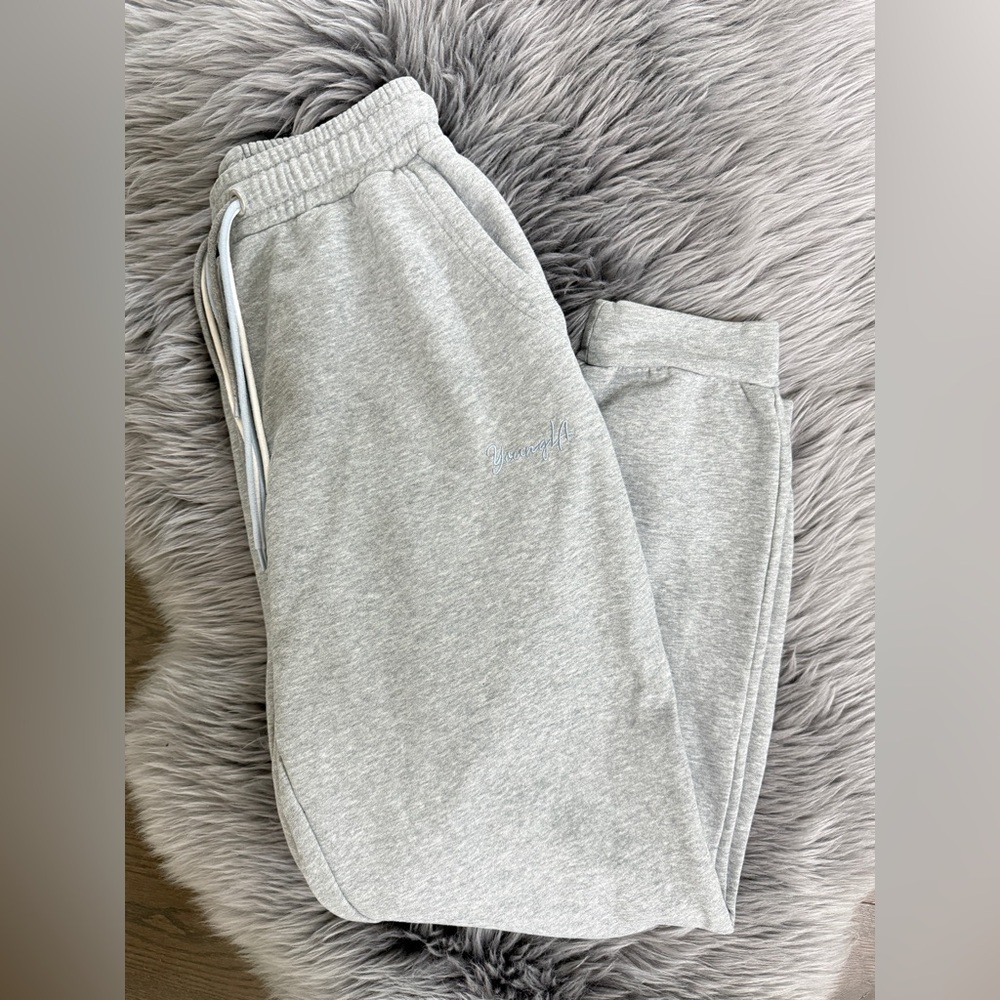 YoungLA joggers in heathered grey